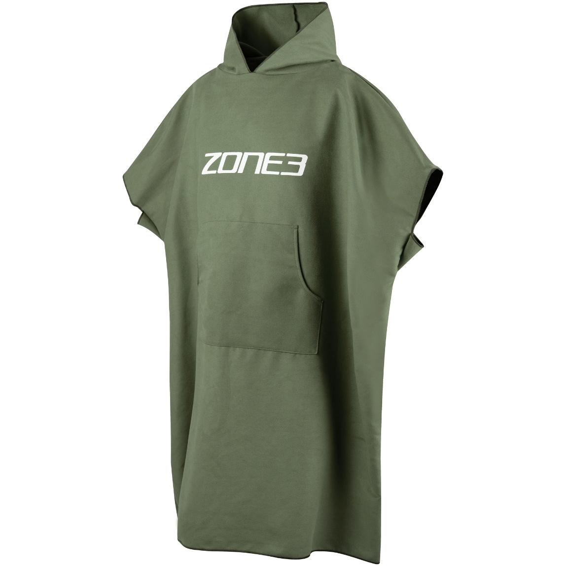 2026 ZONE3 Microvezel Verschoningsbadjas OW25UMFP123 - Khaki / White